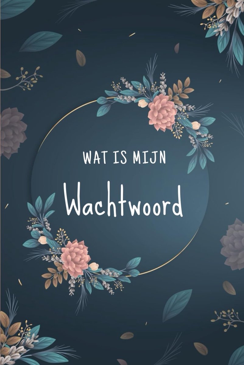 Wachtwoordenboekje - Klein - 110 pagina's - Compact Notitieboekje voor Gebruikersnamen en Aanmeldingen