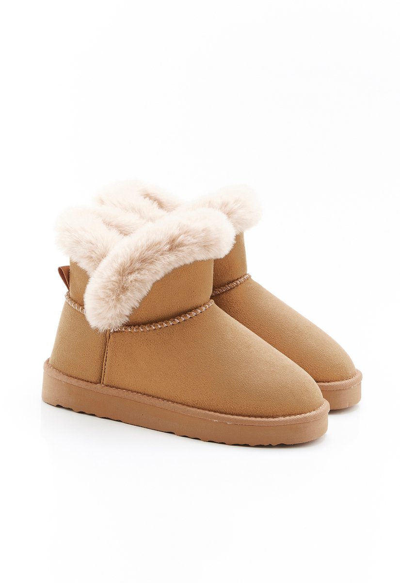 Damart - Imitatiebonten Thermolactyl pantoffels - Dames - Bruin - 42