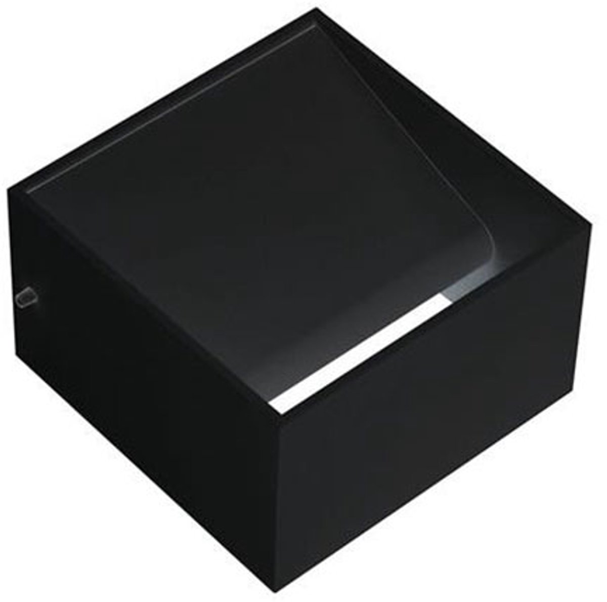 LED Wandlamp - Wandverlichting - 8W - Natuurlijk Wit 4200K - Mat Zwart Aluminium - Vierkant