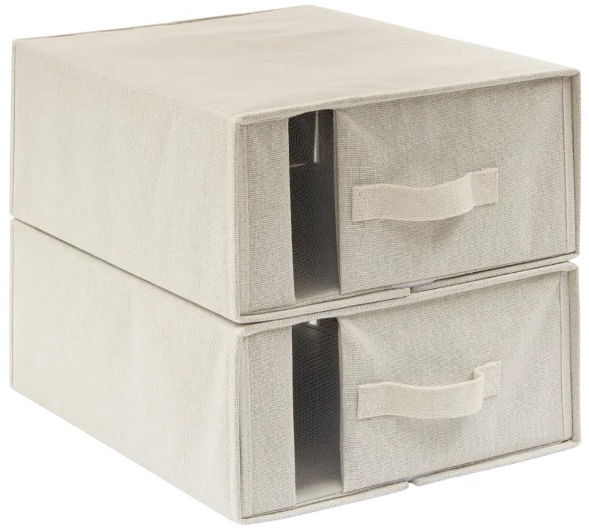 Kledingkast organizer 2 lademandjes Five® - Dressy+ - Beige