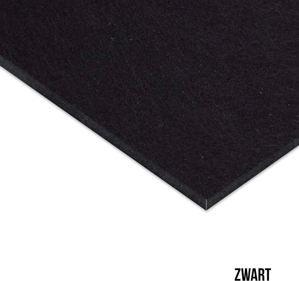 Vilt Wandpaneel - Zwart - 60x140cm - Kamer26