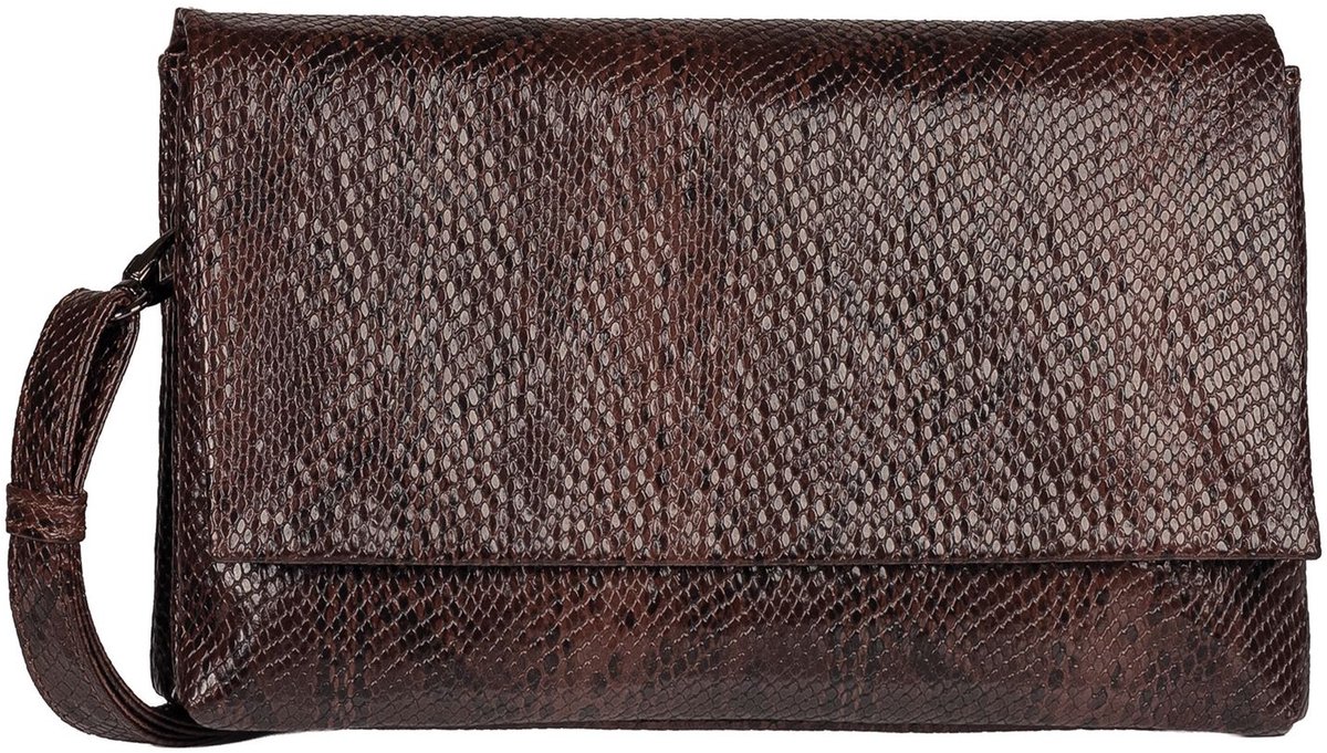 Gabor avondtas schoudertas Salara Clutch Snake Brown donkerbruin