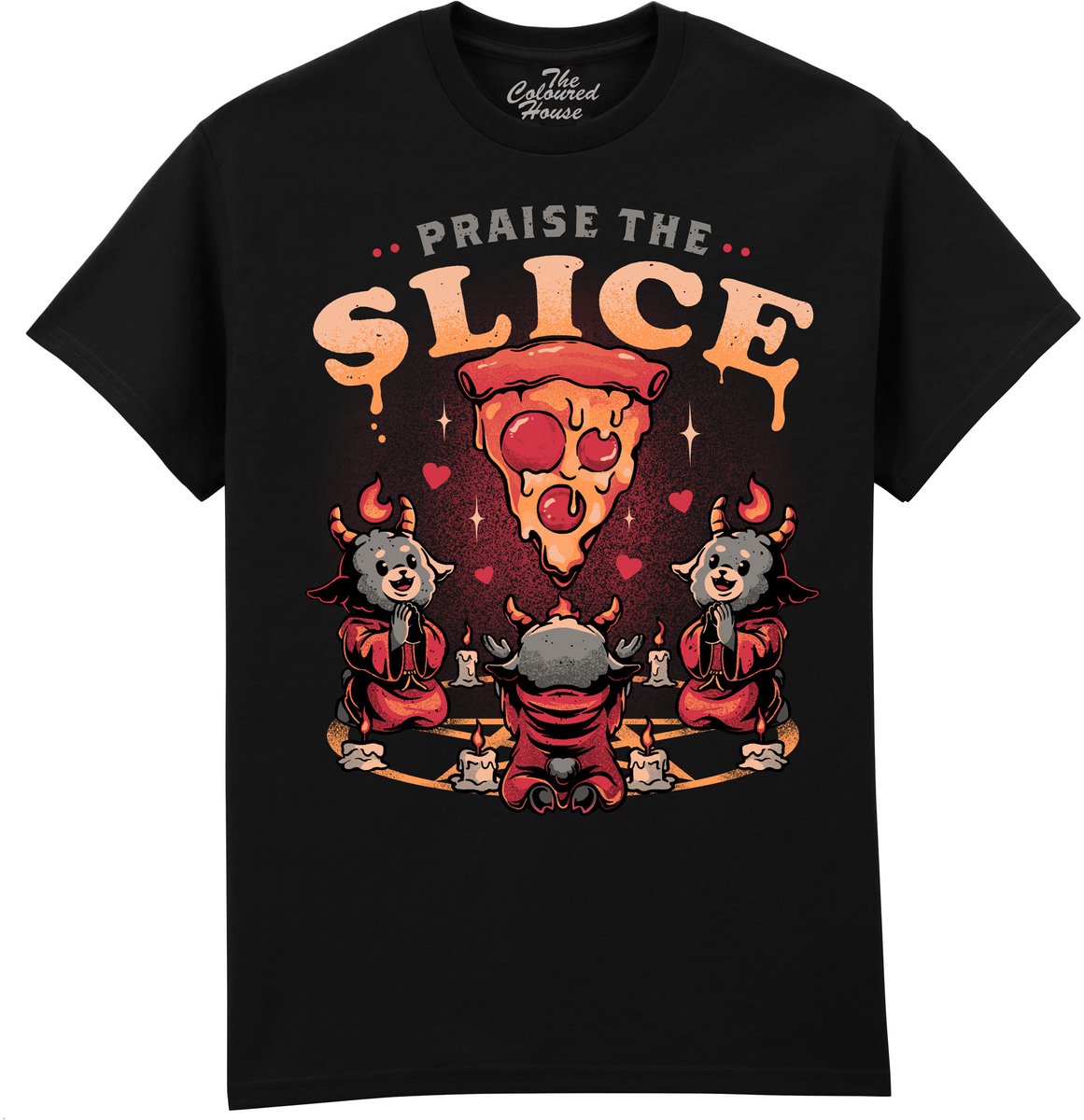 Pizza Kat Praise The Slice The Coloured House T-shirt M