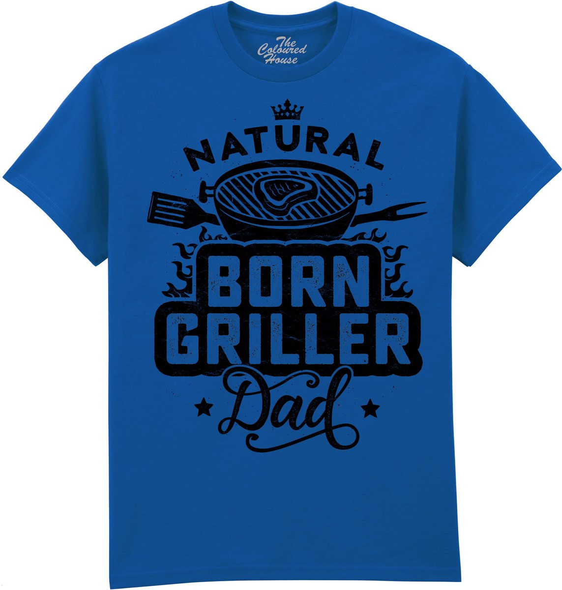 Barbecue Natural Born Griller Dad The Coloured House T-shirt L