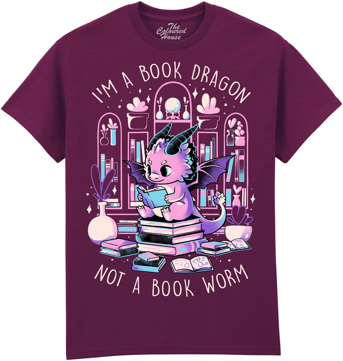 Draak Book Dragon The Coloured House T-shirt L