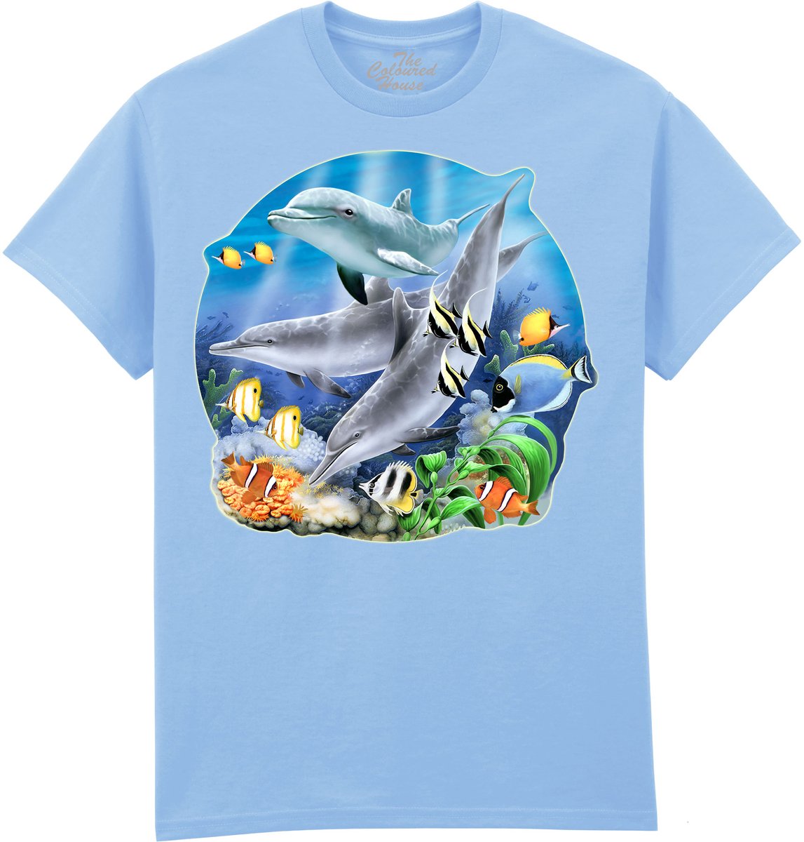 Dolfijnen Dolphins Dive The Coloured House T-shirt S