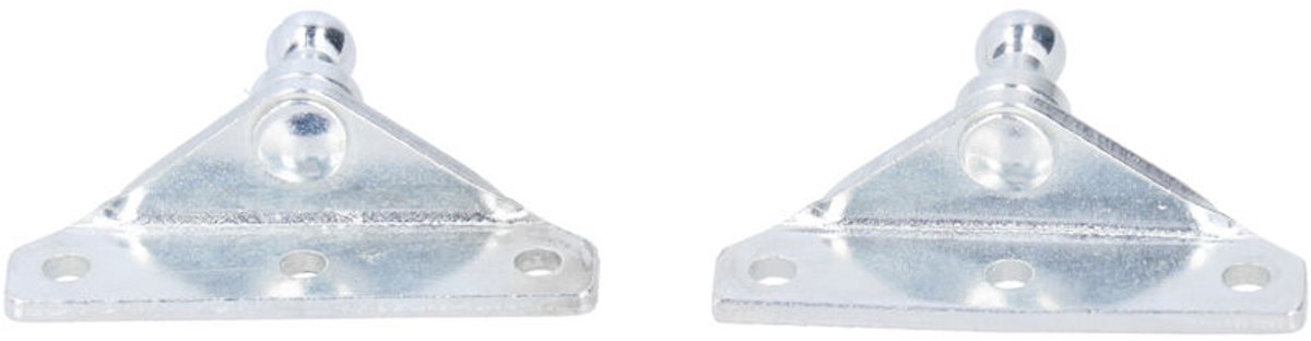 Een set van twee 10 mm kogelgewrichten, geschikt voor gasveren, M10-veren en auto-onderdelen.