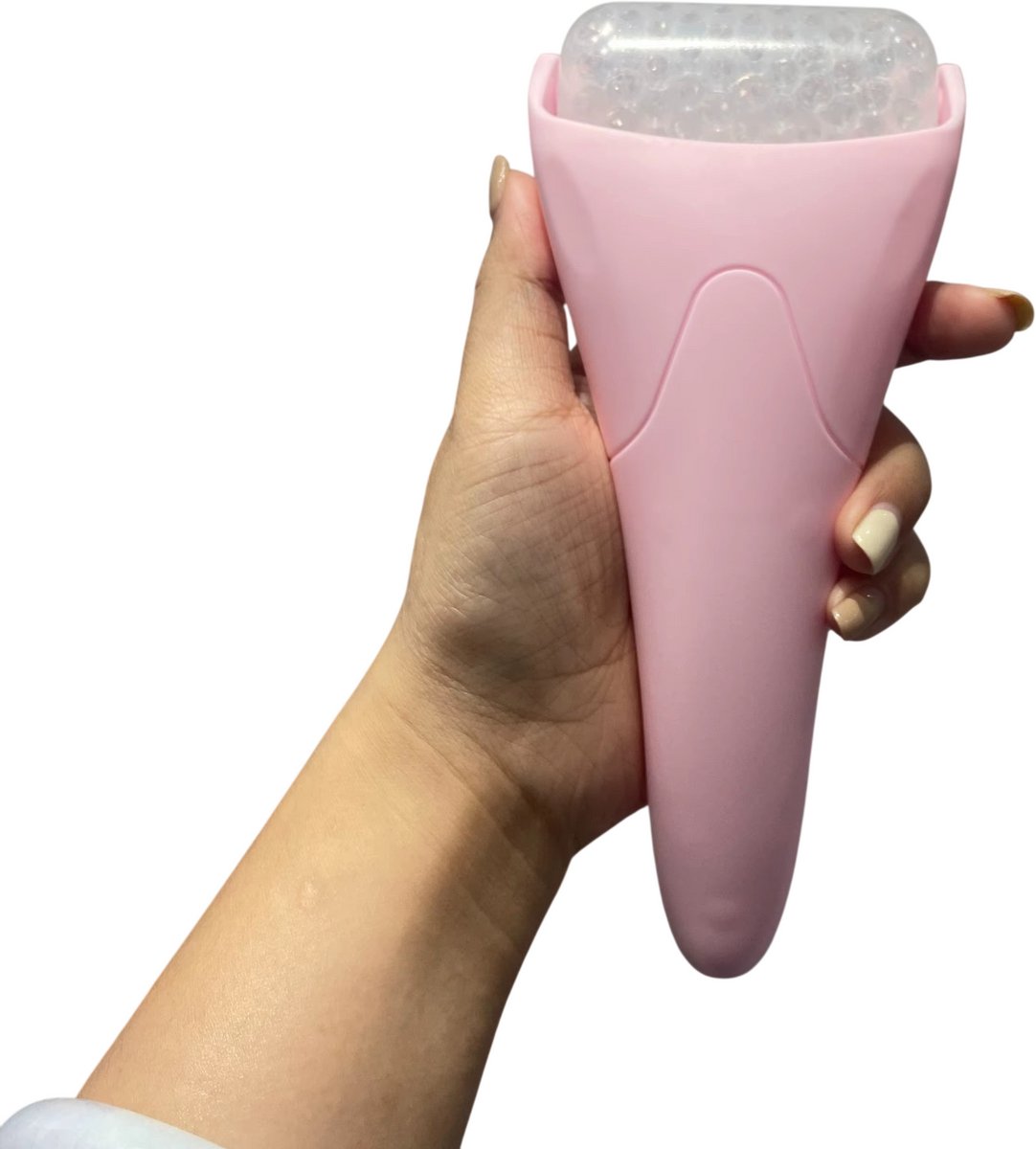 IJsroller Gezicht – Grote Gezichtsroller voor Koeling en Massage, IJsroller voor Ogen, Gezichtskoeler, Huidverzorging en Spa Thuis - Roze