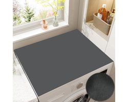 Wasmachinebeschermer - Wasmachine Beschermer Bovenkant - 60 x 60 cm - Universele wasmachinehoes - Bovenste beschermkussen - Geschikt voor wasmachines en drogers - Zwart