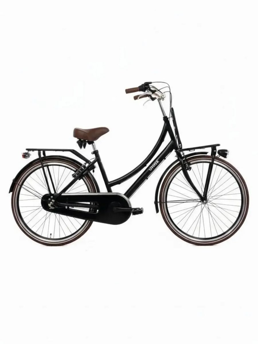 Transportfiets Uniek Dutch Cargo 26'' 3N Mat Zwart
