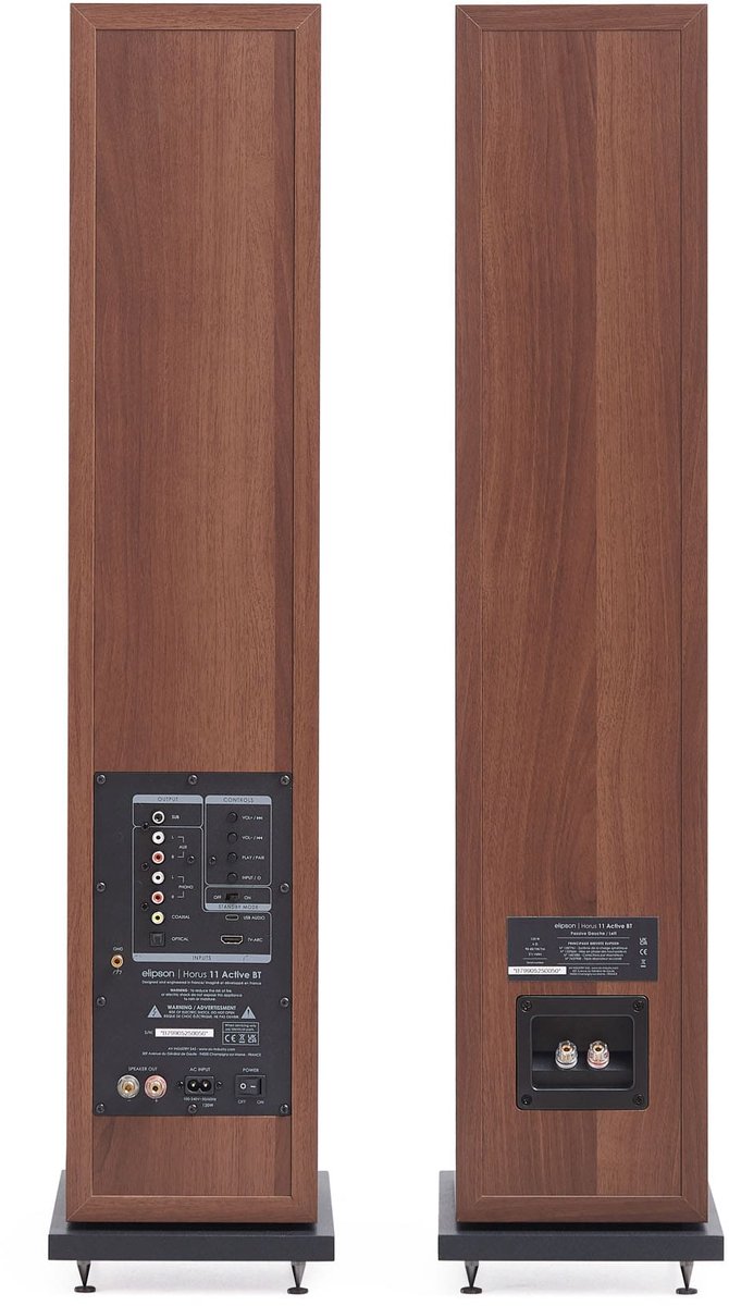 Elipson Horus 11F Active BT - Walnoot/Donker Grijs — afbeelding 2