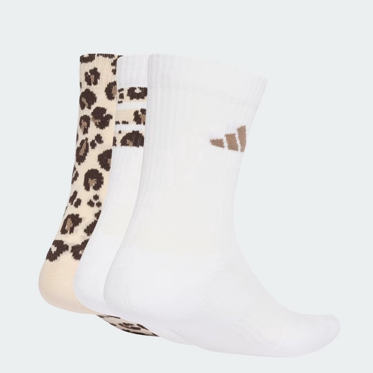 3 paar Adidas dames sokken met panterprint - Wit - Maat 37/39 — cadeau in Cadeau-ideeën - foto 5