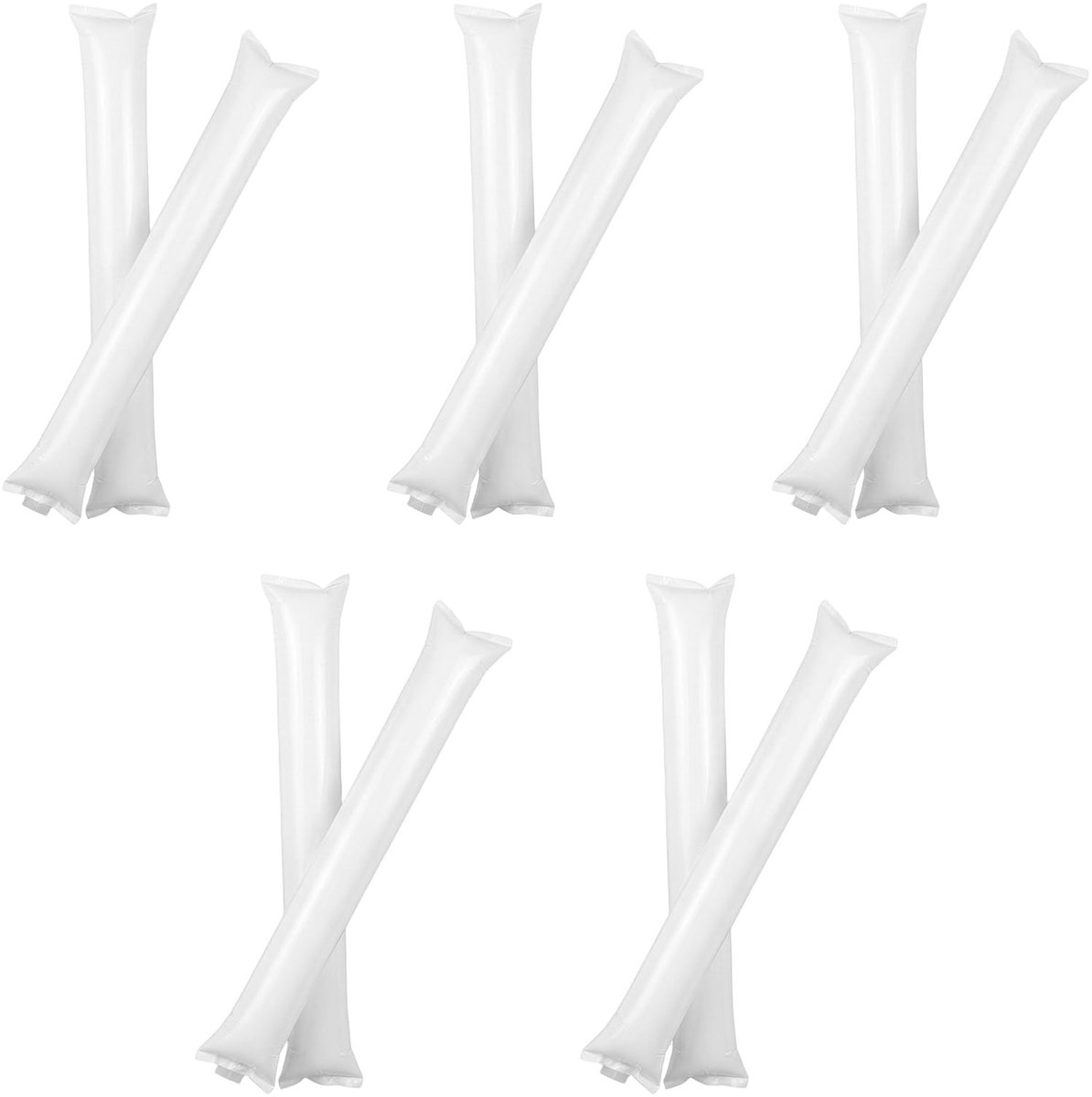 Solidchoice - Set van 10 Opblaasbare Thunder Sticks van 60 cm voor Feesten en Sportevenementen
