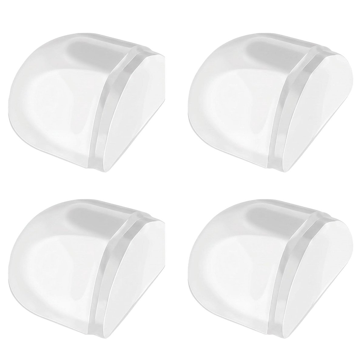 Solidchoice - Set van 4 Zelfklevende Deurstoppers voor Vloer en Wand