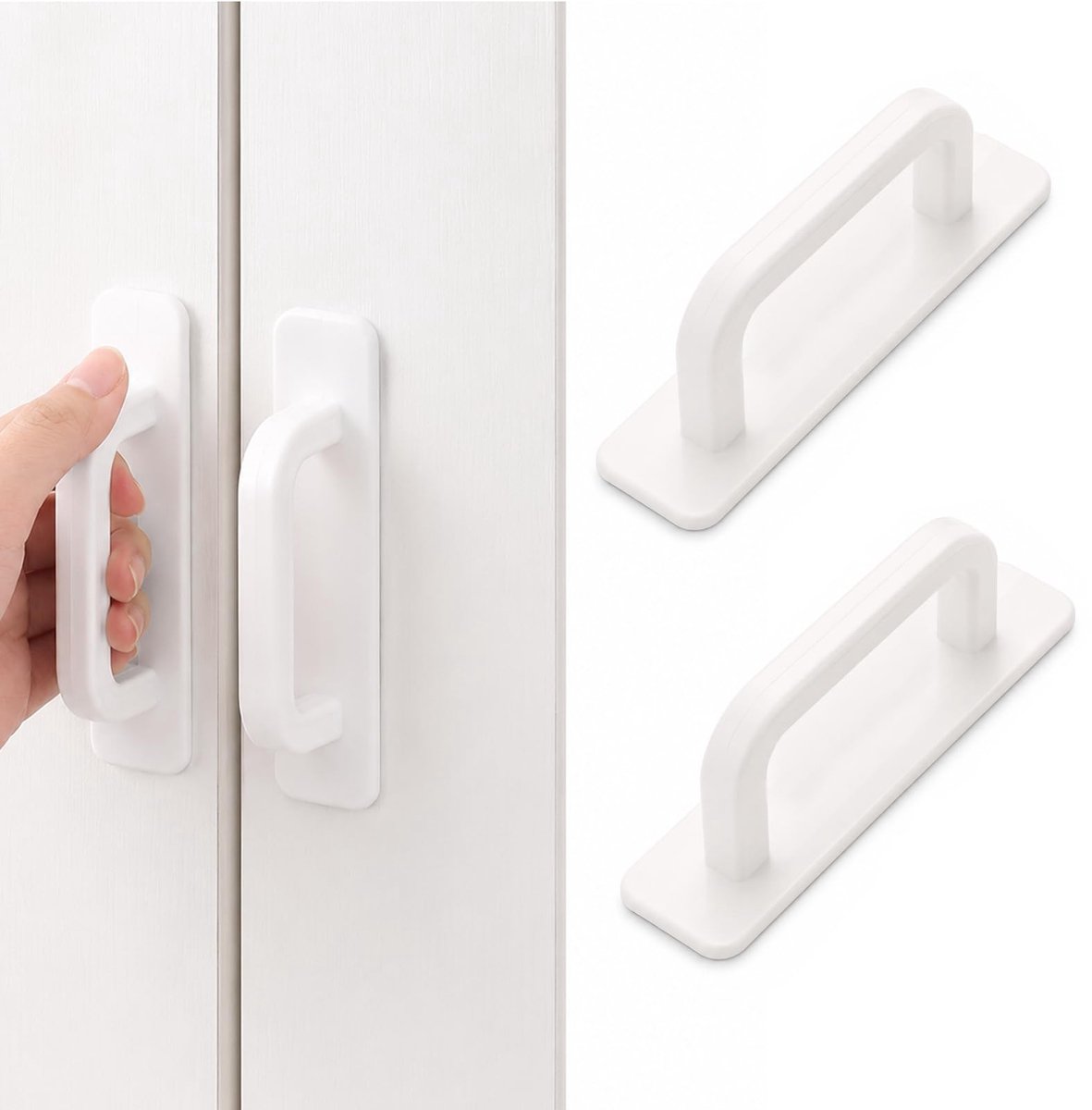 Solidchoice - 2 Stuks Zelfklevende Handgrepen voor Terrasdeuren