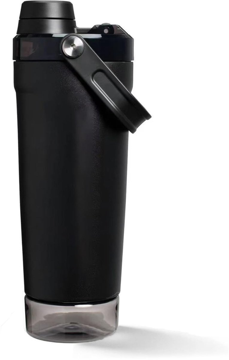 Solidchoice - Roestvrijstalen Proteïneshakerfles met Poedervak, 500 ml