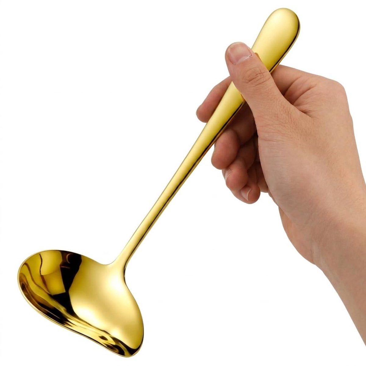 Solidchoice - Gouden Sauslepel met Eendensnavel Ontwerp