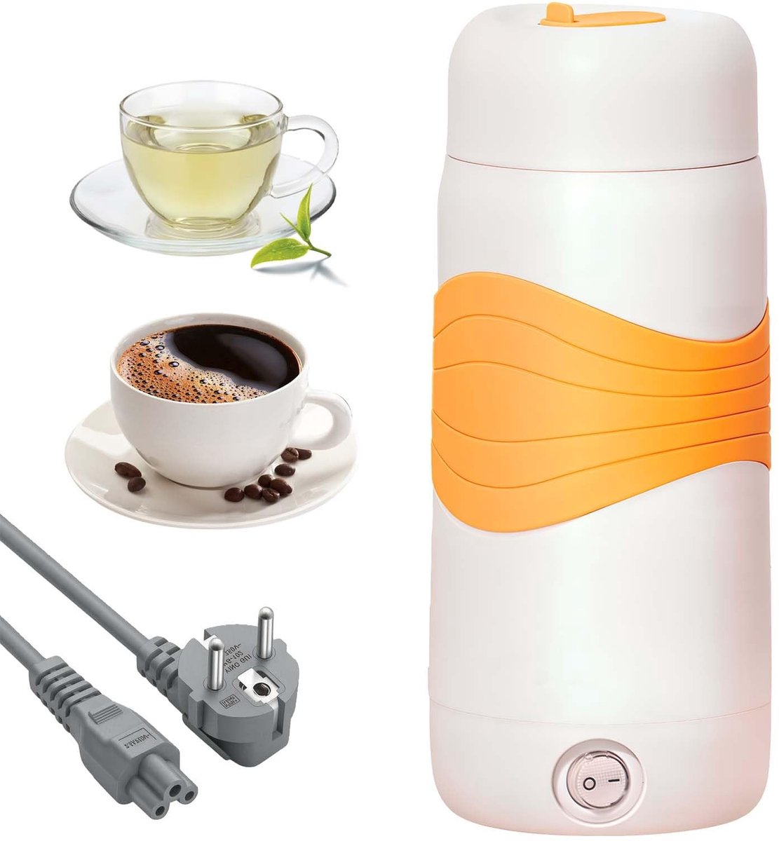 Solidchoice - Draagbare Elektrische Waterkoker 300 ml, Roestvrij Staal