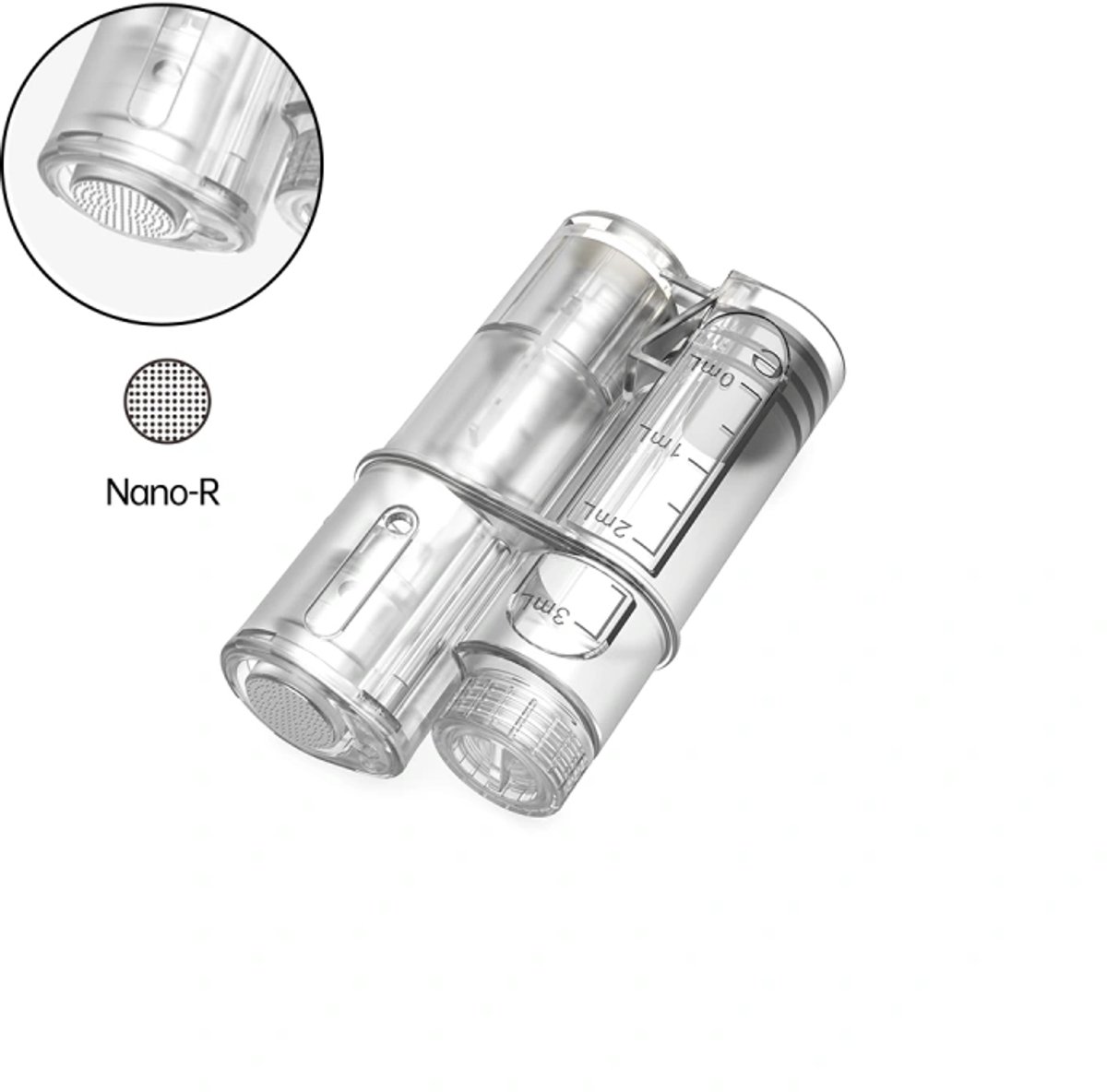 HydraPen H6 Nano-R-naald / ronde nano-naaldpatroon met geïntegreerd serumreservoir voor de HydraPen H6