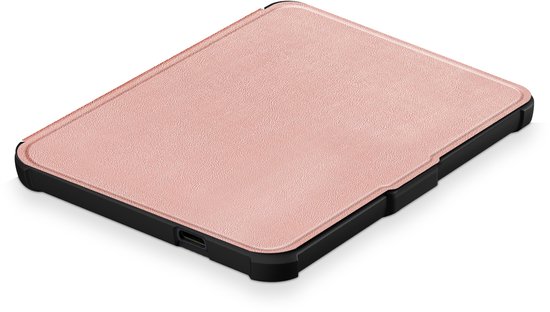 IYUPP Ereader Hoes geschikt voor Kobo Clara BW / Kobo Clara Colour - Folio - Met Auto-Wake functie - Roze Goud — afbeelding 2