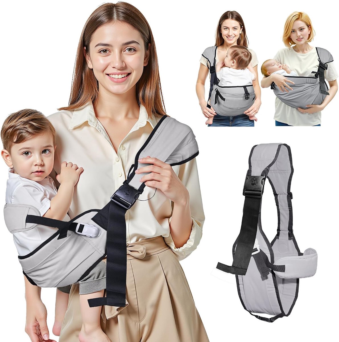 Babydrager Voor Pasgeborenen Tot Peuters - Verstelbare Draagdoek Voor Baby's - Comfortabele En Lichtgewicht Draagzak Voor Peuters