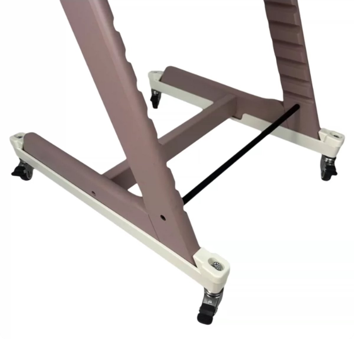 Loha Party Compatibele Wielen voor Stokke Tripp Trapp Kinderstoel – 360° Draaibaar – Met Rem – Stille en Krasvriendelijke Wieltjes – Wit