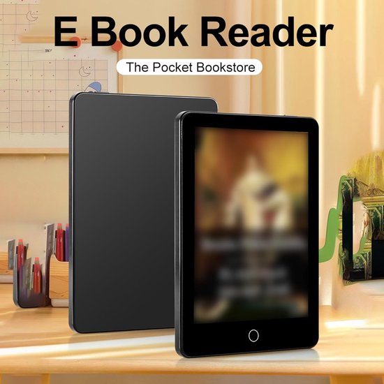 6-inch e-reader, helder scherm met 300 DPI, 4+64GB opslagruimte, ingebouwde leesverlichting, inclusief beschermhoes. — afbeelding 3