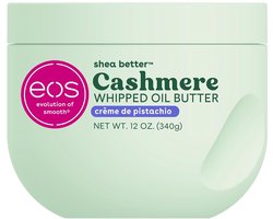 eos Cashmere Whipped Oil Body Butter – 72 Uur Hydratatie voor Droge Huid – 340 g – Crème de Pistachio