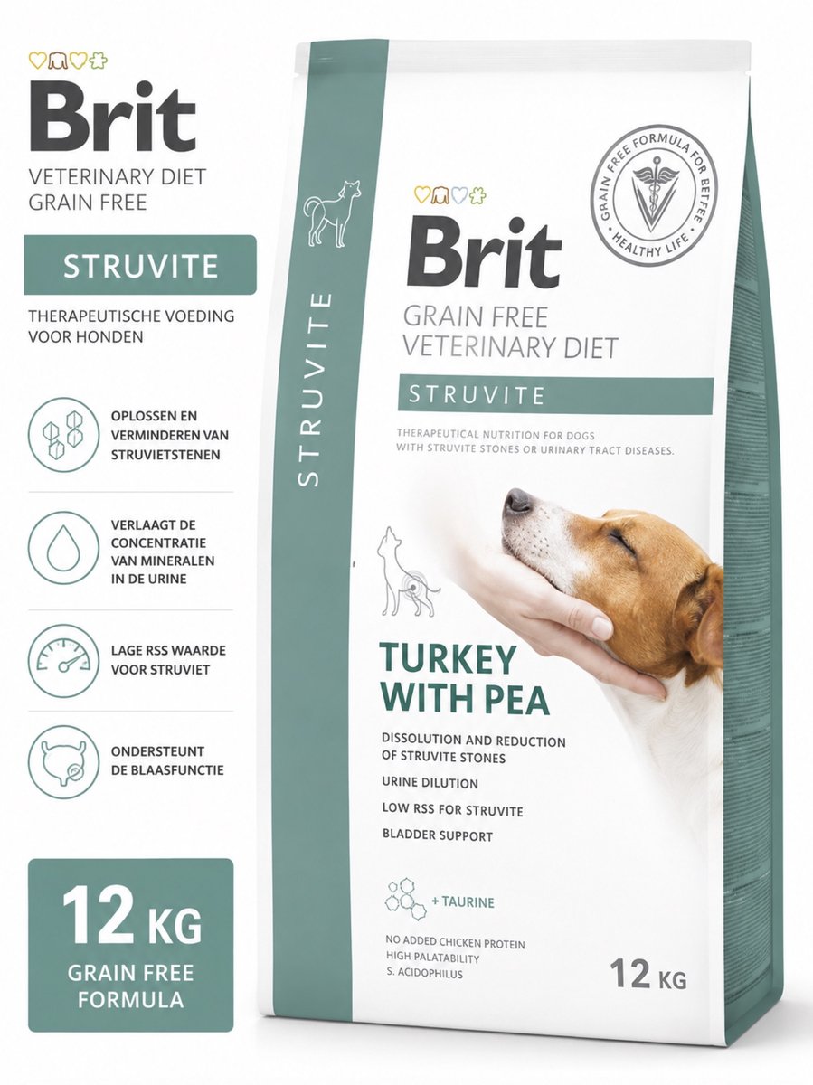 Brit Veterinary Struvite Hond - 12kg