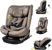 MamaLoes Sef Taupe Luxe 40-150 cm 360° i-Size Autostoel
