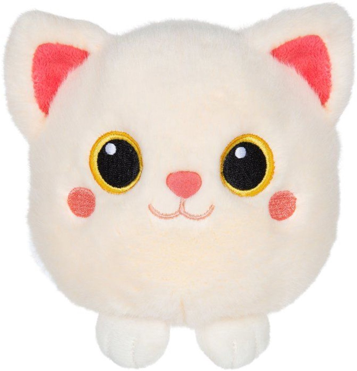 Moko Maru Kitty pluche speelgoed - GIPSY TOYS - 12 cm - Crème