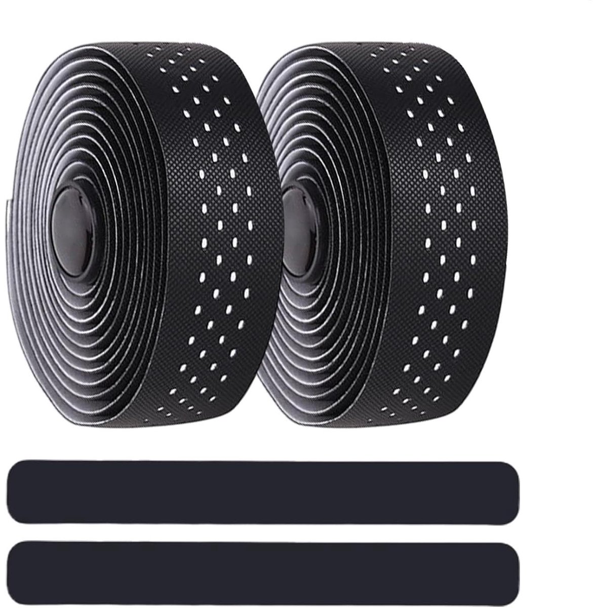 Stuurband Fietshandvatten - Antislip Bandage - Comfortabel Fietsen - Ademend Materiaal - 22 x 9 x 4 cm - Wit