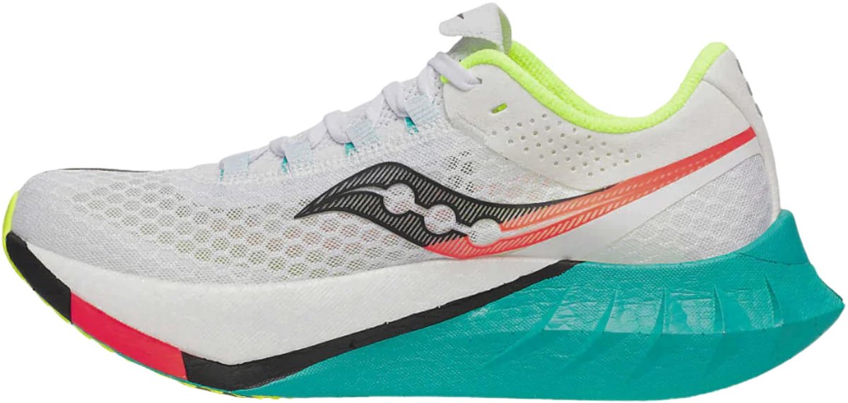 Saucony Endorphin Pro 4 - Dames Hardloopschoenen - Wit / Mutant - EUR 40 - US 7