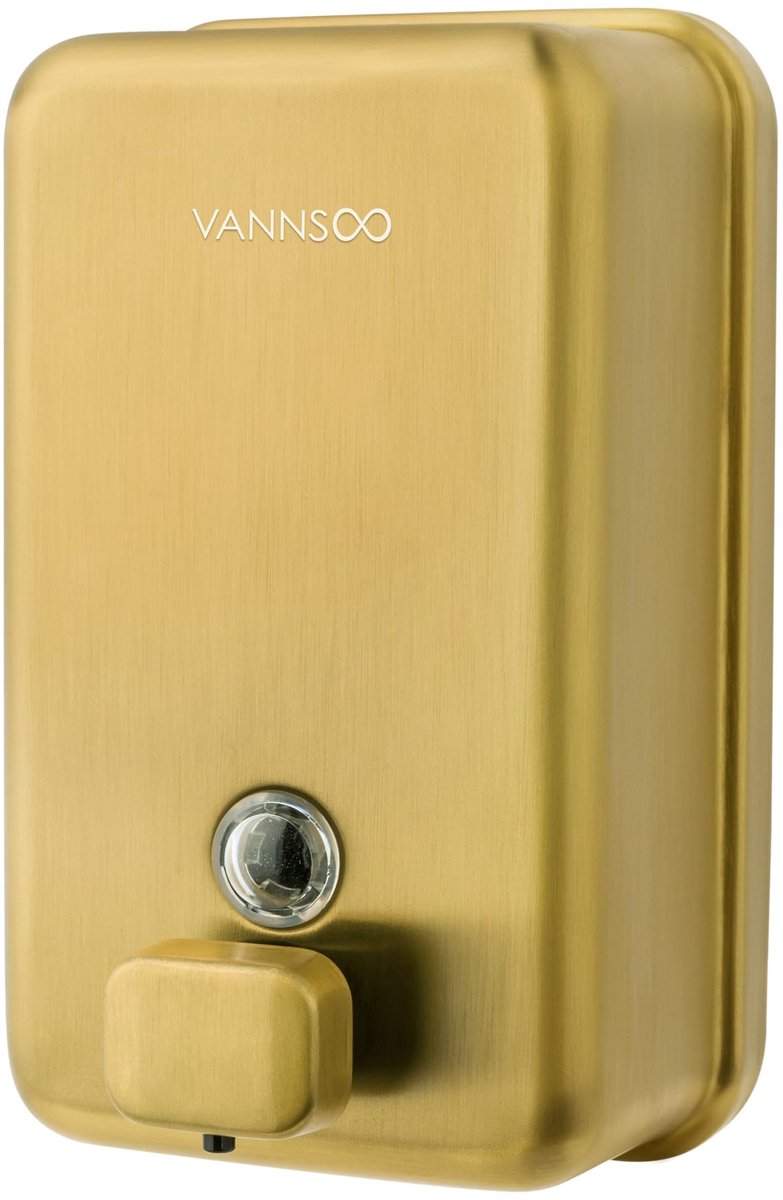 VANNSOO Wall Mounted Hand Soap Dispenser Bathroom, 1200ml 40oz Commercial Stainless Steel Liquid Soap Dispenser Wall - ShopVlot
