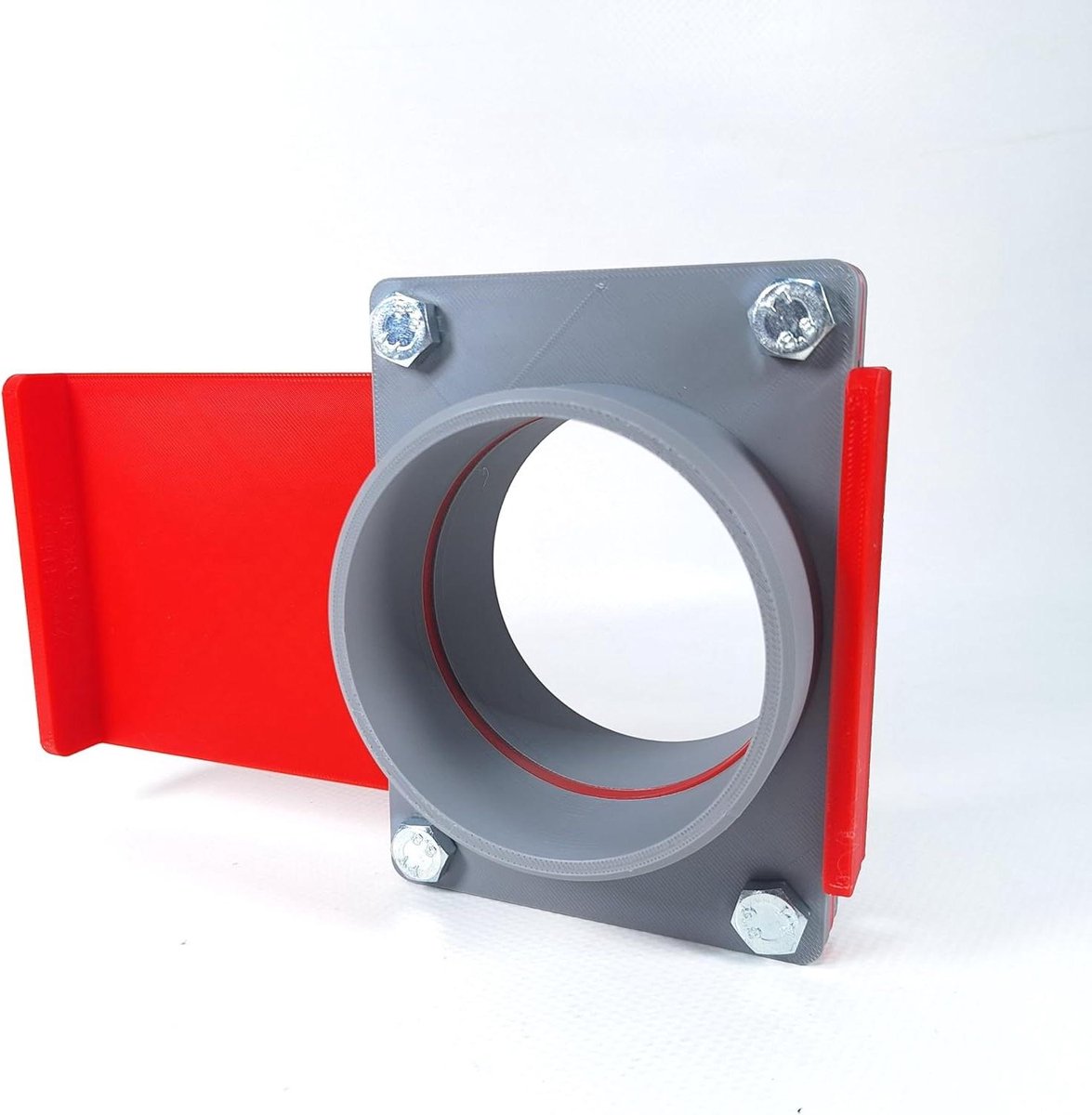 Afzuigsluis - Luchtregelaar - Werkplaats Stoffiltering - Handmatige Bediening - 90 mm Diameter - Zwart
