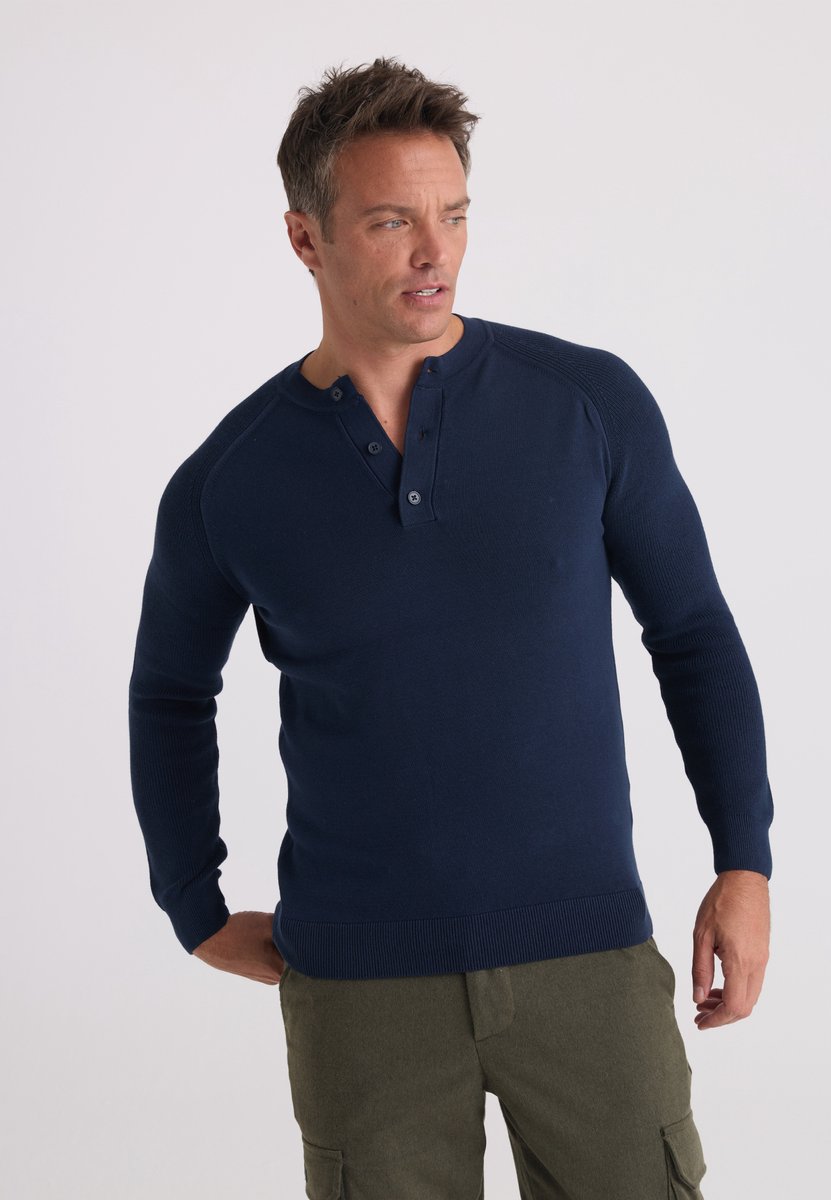 Felix Hardy Trui Met Ronde Hals - 100% Katoen Heren Navy - 2Xl