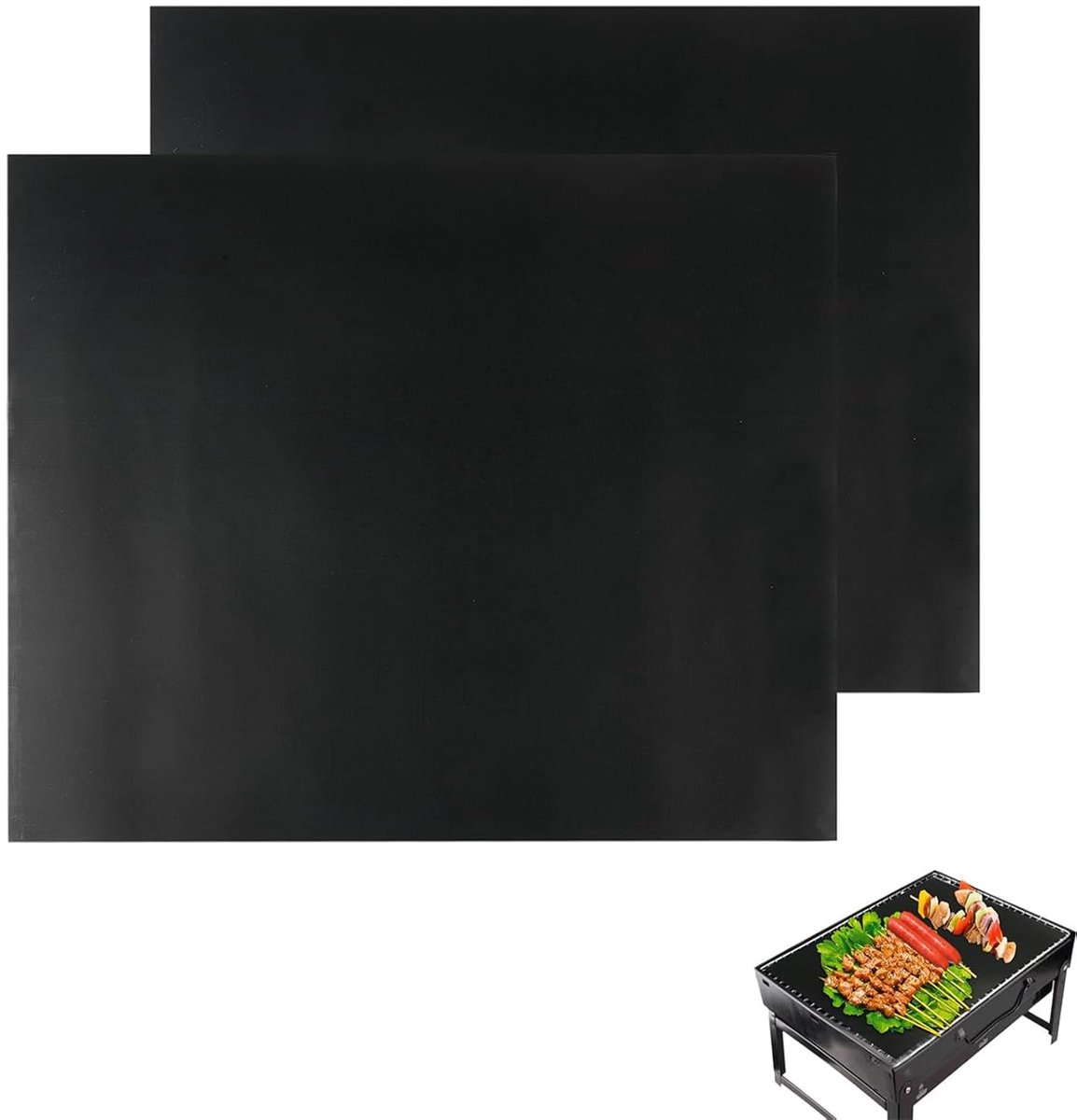 2 Stuks Siliconen Bakovenmat 40x50cm, Antiaanbaklaag voor Bakoven