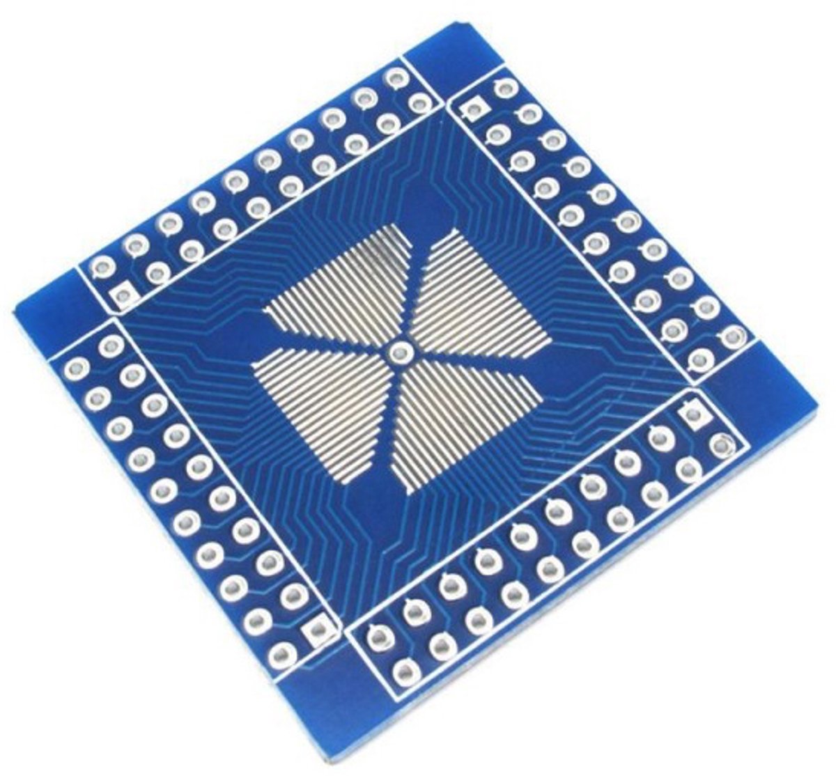 QFN/QFP/TQFP/LQFP 16-80 Feet to DIP Double-Sided Adapter Board PCB