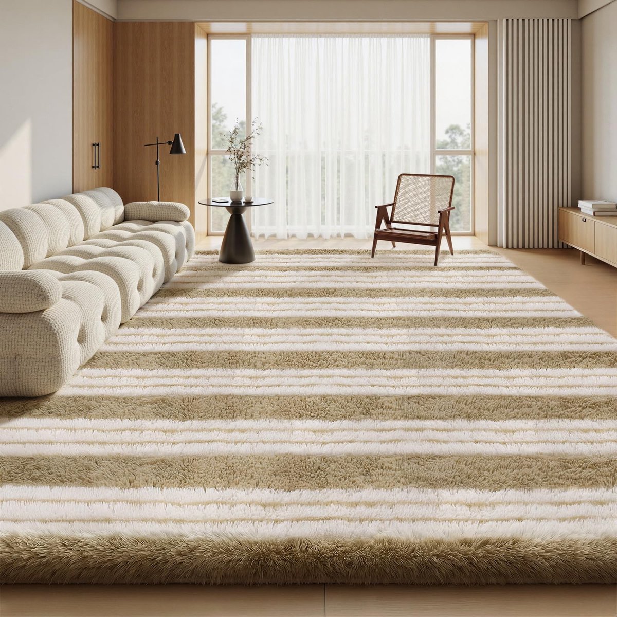 Famanu – Pluizige moderne mat tapijten voor slaapkamer en kinderkamer