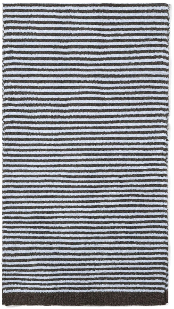 Wintersjaals met strepen, casual, polyester, dagelijkse accessoires - Marineblauw