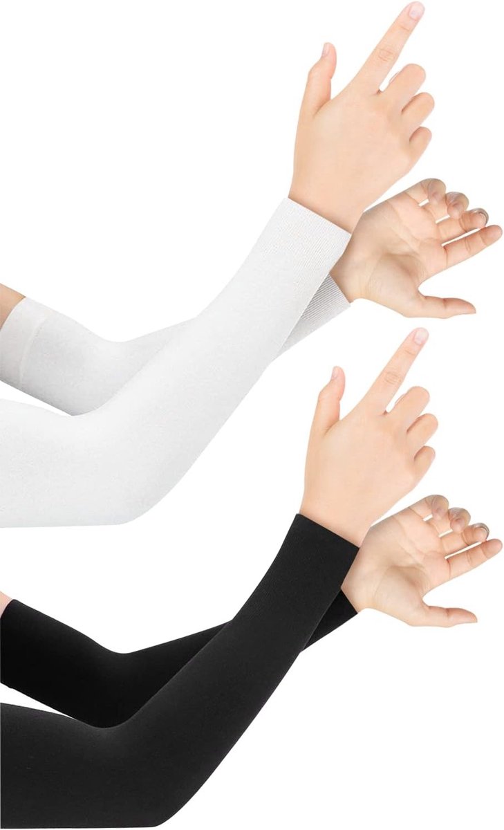 Koelende Arm Sleeves voor Mannen en Vrouwen, UV-bescherming, Ademend en Compressie voor Fietsen en Wandelen