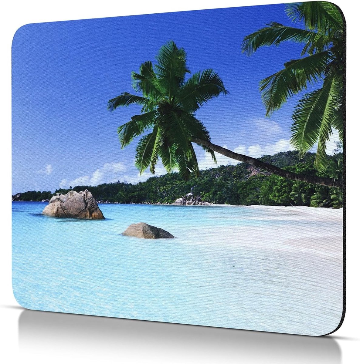 Mooie Strand Motief Muismat van 240 x 200 mm voor Thuis en Kantoor Gebruik