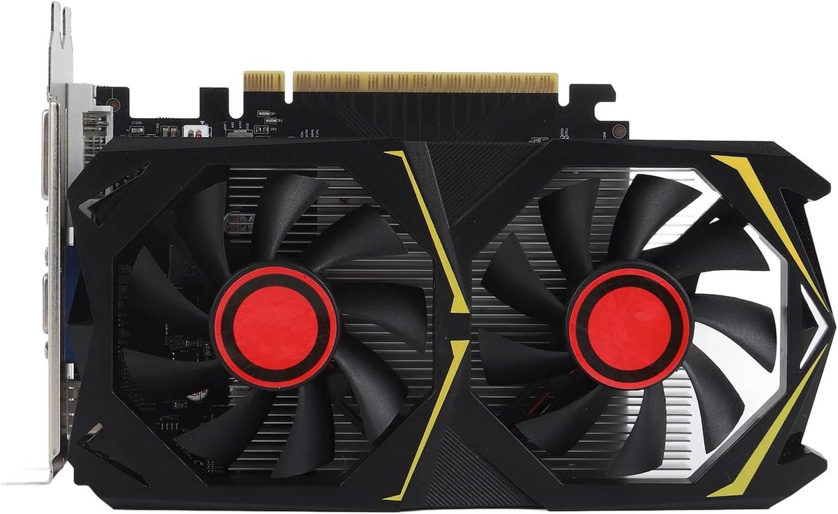 Grafische Kaart - PC Component - Gaming en Multimedia - Stille Dubbele Fans - 4GB GDDR5 - Zwart