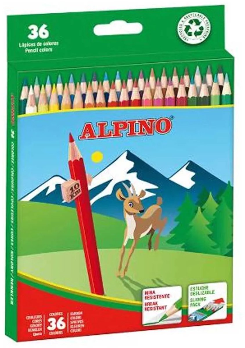 Kleurpotloden Alpino AL010600 Multicolour 36 Onderdelen