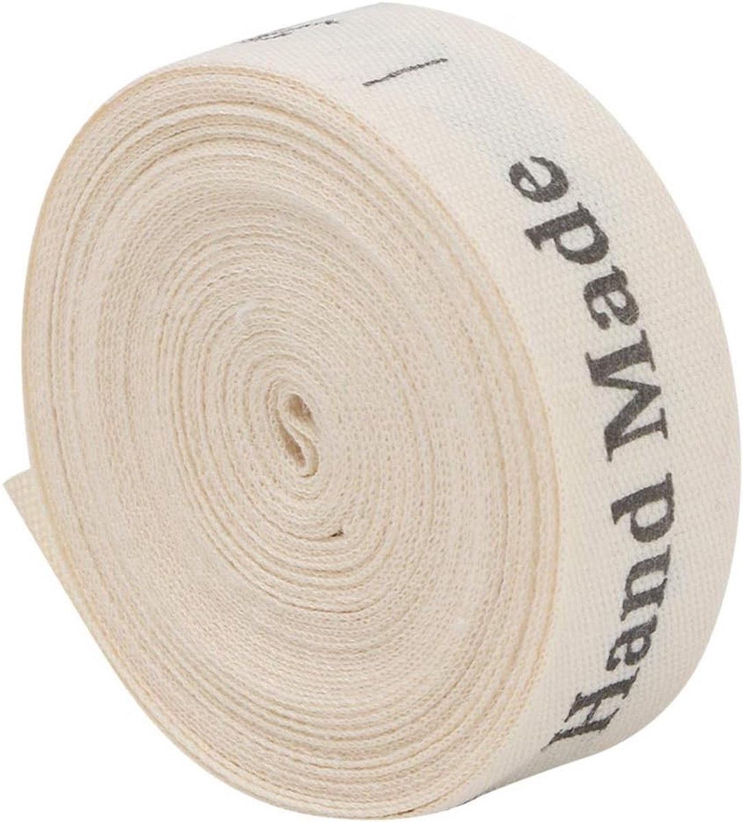 Katoenen Lint van 5m, 1.5cm Breed voor Cadeauverpakking, Handgemaakte Decoratie en Haarstrikken voor Bruiloften en Knutselen
