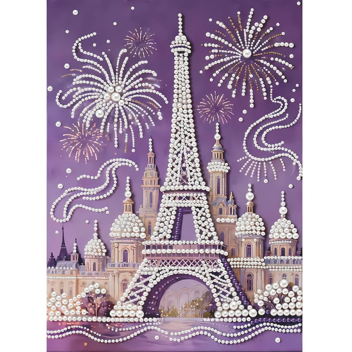 Casalora Diamond Painting Eiffeltoren - 5D Diamant Schilderen - Speciale Steentjes - DIY Set -30 x 40 cm