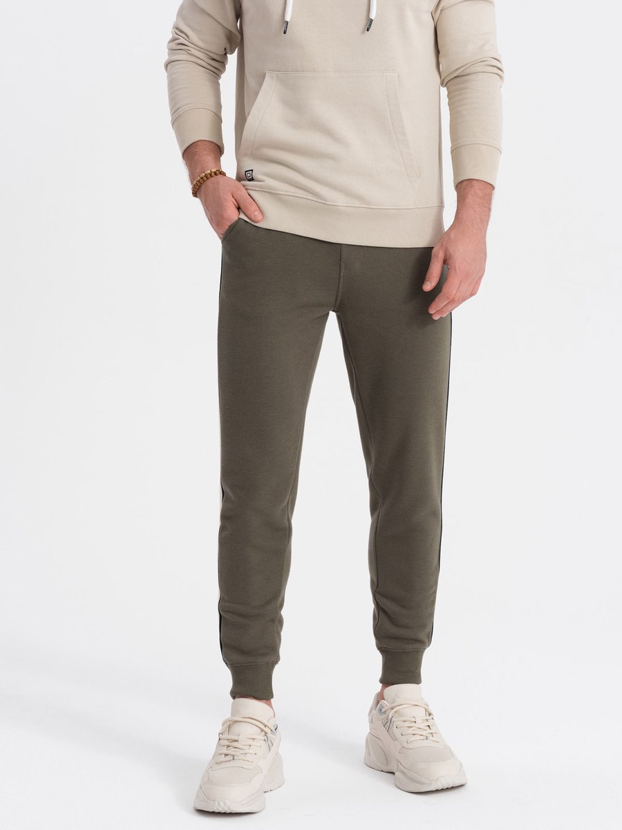 Ombre - Joggingbroek Heren - Olijfgroen - Zachte Stof - Sportief