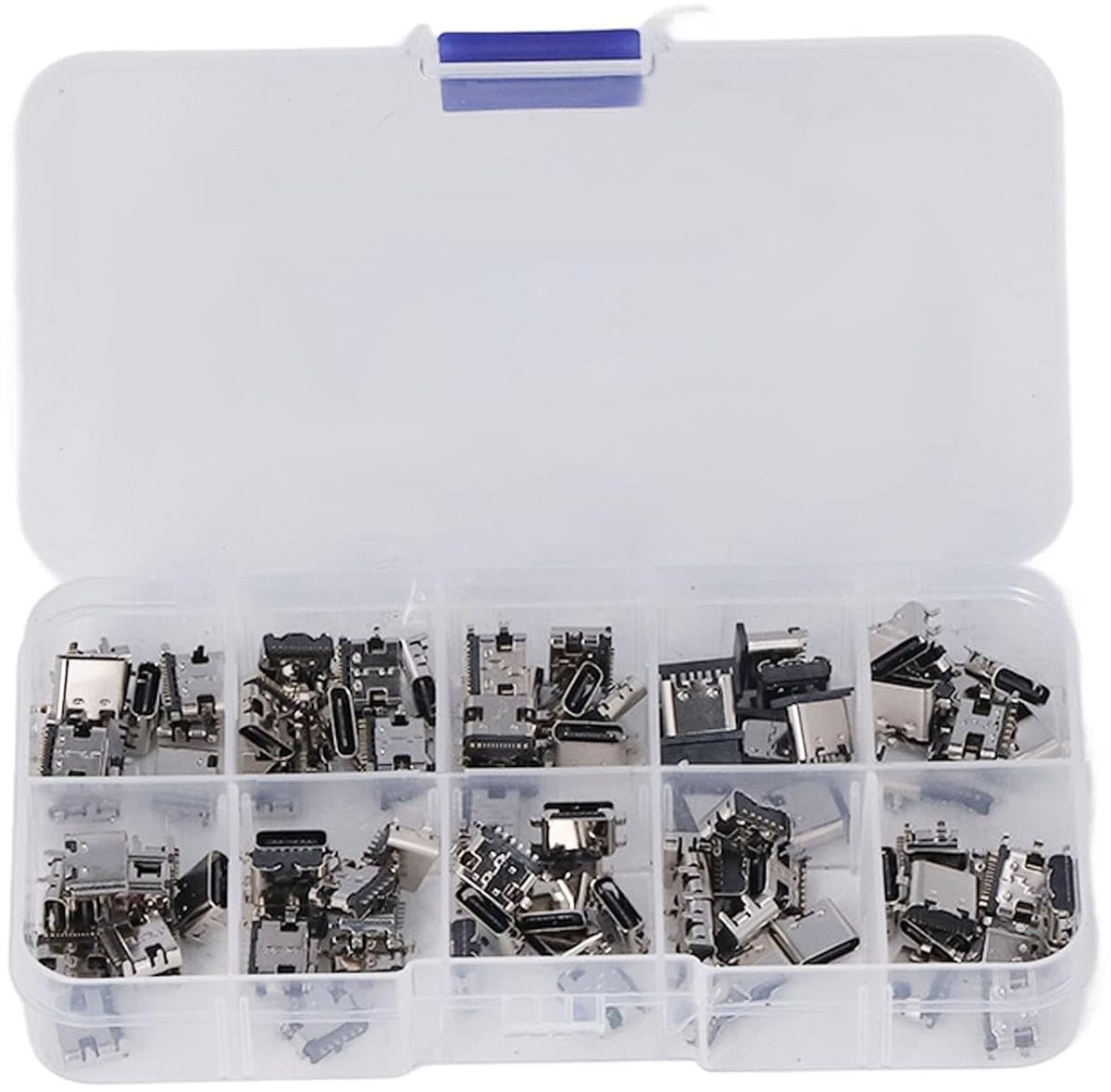 Image of 100 Stuks TYPE C USB Female Connector Jack Micro USB Socket Adapter voor Solderen en Verbinden
