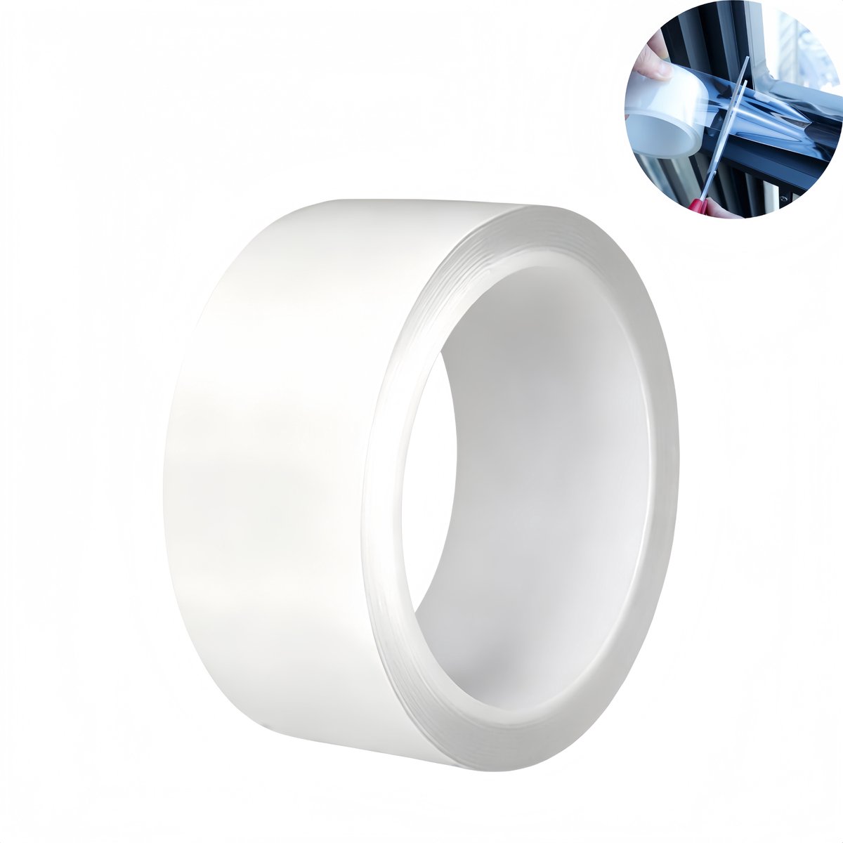 1 stuk - doorzichtige raamafdichttape - kieren‑afdichtstrip - raamisolatietape - deurafdichttape - winddicht, warmte‑isolerend - 10mx5cm, 0,25 mm dik - ramen, deuren, doucheglas, kieropeningen - transparant