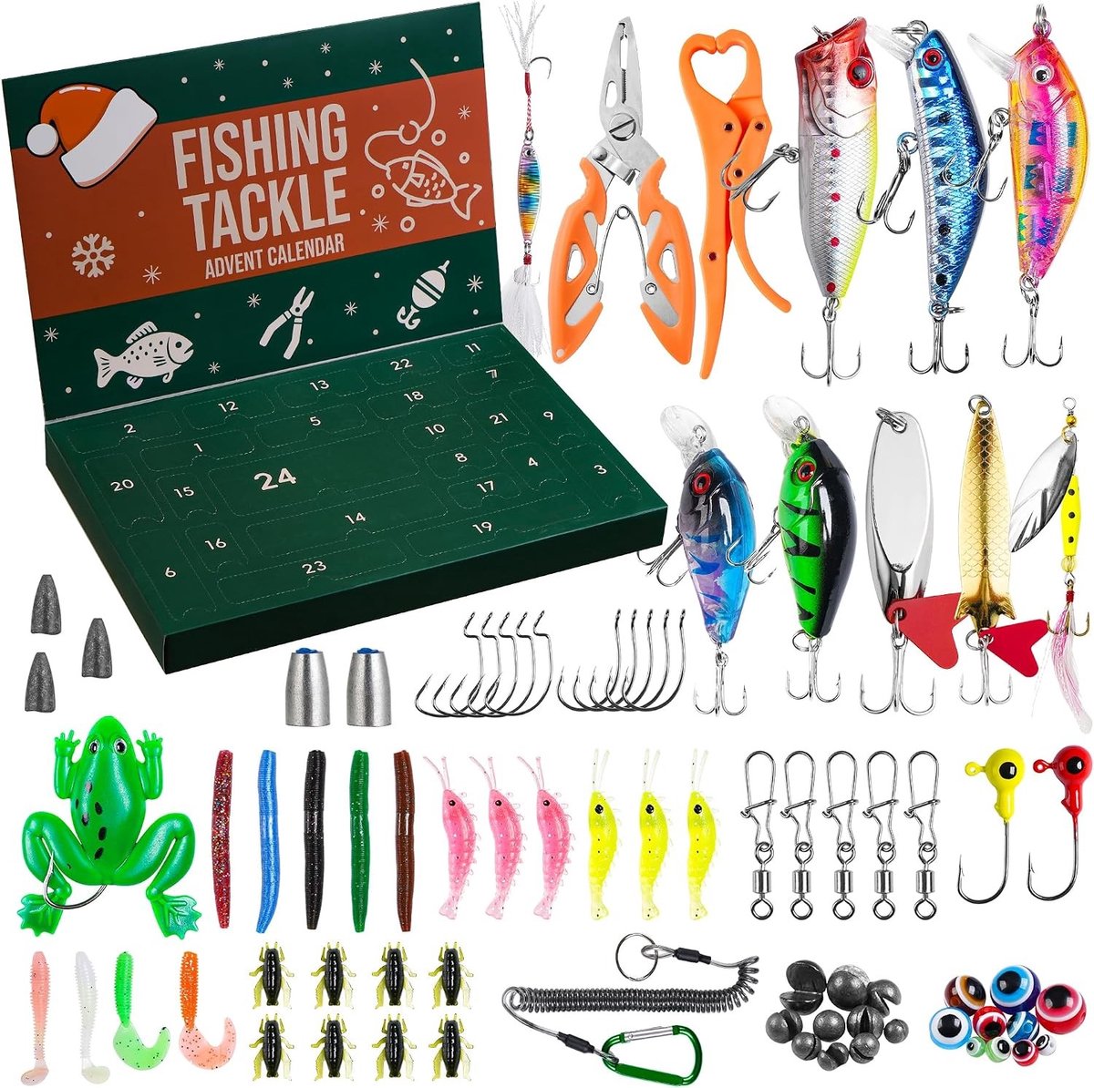 Visadventskalender - 2026 - Voor Volwassenen - 77 Premium Accessoires - Perfect voor Visliefhebbers